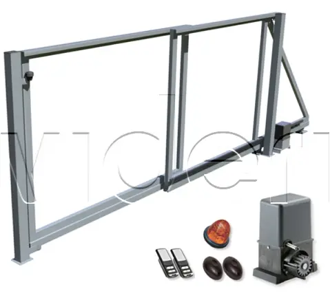 Samonosná teleskopická brána 4000 x 1500mm vr. automatizácie a príslušenstva na montáž