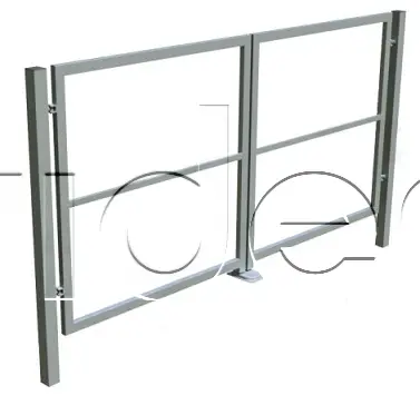 Dvojkrídlová brána so stĺpikmi 3500mm x 1000mm
