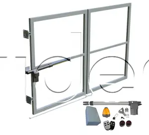 Jednokrídlová skladacia brána bez stĺpikov 3000 x 1500mm vr. automatizácie a príslušenstva na montáž