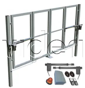 Dvojkrídlová skladacia brána so stĺpikmi 4000 x 1500mm vr. automatizácie a príslušenstva na montáž