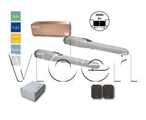 WG2024KCE sada pre dvojkrídlovú bránu do 2m/krídlo