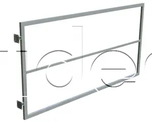 Jednokrídlová brána bez stĺpikov 4000mm x 1250mm