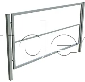 Jednokrídlová brána vrátane stĺpikov 2500mm x 1000mm