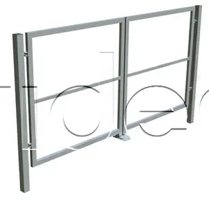 Dvojkrídlová brána so stĺpikmi 3500mm x 1000mm