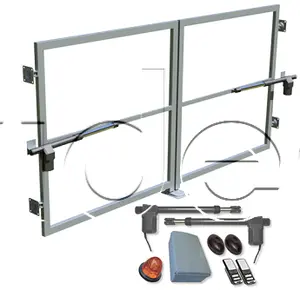 Dvojkrídlová brána bez stĺpikov 3000mm x 1250mm vr. automatizácie a príslušenstva na montáž