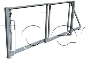 Samonosná teleskopická brána so stĺpikmi 3500mm x 1750mm vr. príslušenstva na montáž