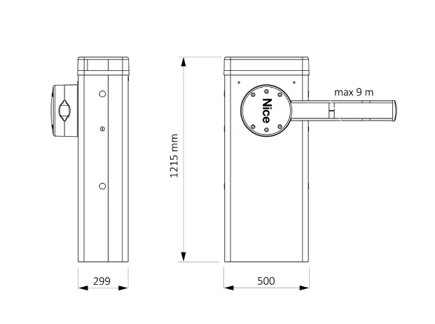N LBAR8-KIT - automatická závora do 8m