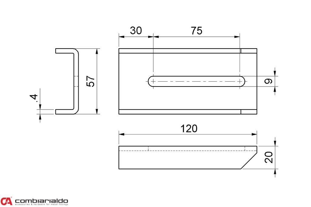 Fixačná platňa 120mm na navarenie