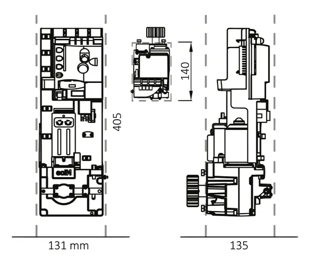 N NKSL400 NAKED pohon pre posuvnú bránu do 400kg 360°