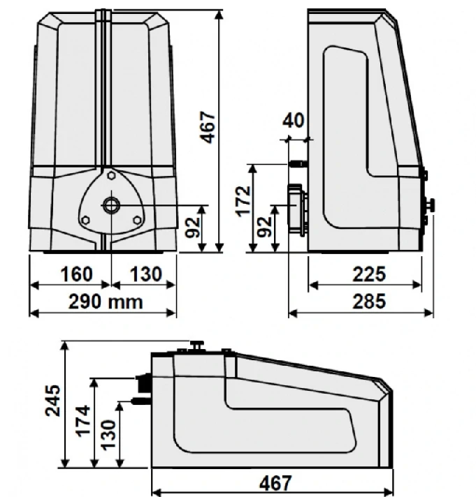 FADINI MAC 200 - Pohon posuvných brán do 1800 kg