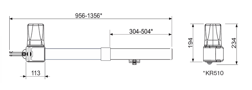 CAME - sada pohonov pre dvojkrídlovú bránu do 400kg/6m