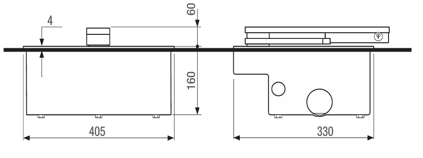 CAME - podzemné pohony pre dvojkrídlovú bránu do 400kg/7m