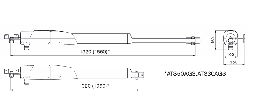 CAME - pohon pre jednokrídlovú bránu 230V, do 200kg/3m