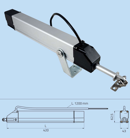 ZEPHYR 700, Pohon okien lineárny 230V, 700N, zdvih 300mm