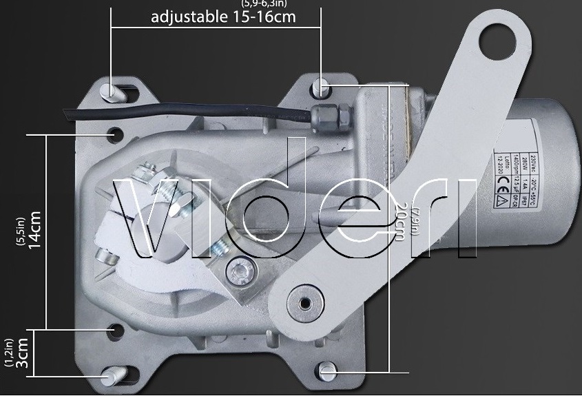 Hades kit L pre dve krídla 230V do 800kg/5m